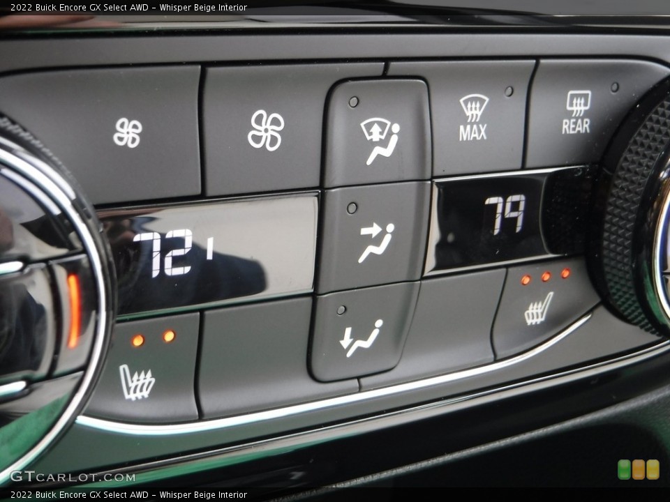 Whisper Beige Interior Controls for the 2022 Buick Encore GX Select AWD #143163527