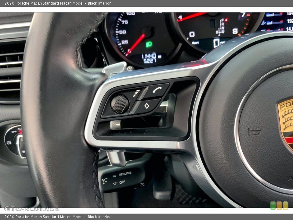 Black Interior Steering Wheel for the 2020 Porsche Macan  #143165988