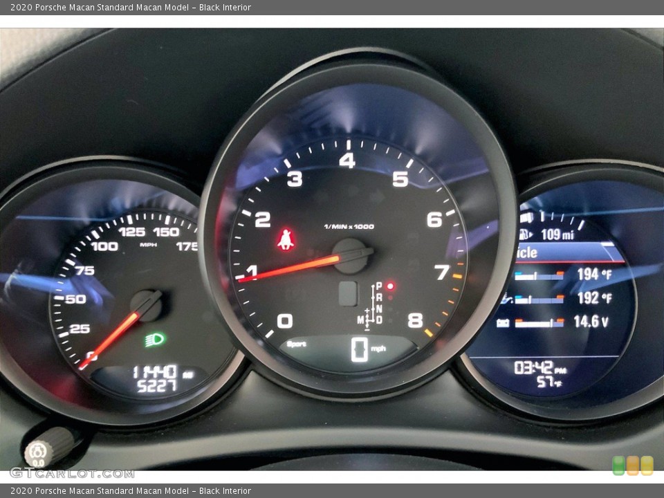 Black Interior Gauges for the 2020 Porsche Macan  #143166024