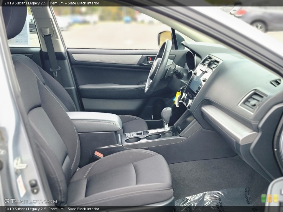 Slate Black Interior Front Seat for the 2019 Subaru Legacy 2.5i Premium #143166189