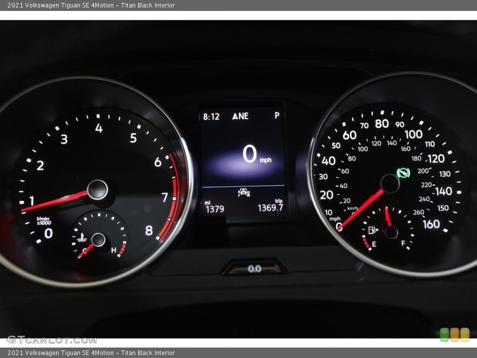 Titan Black Interior Gauges for the 2021 Volkswagen Tiguan SE 4Motion #143167335