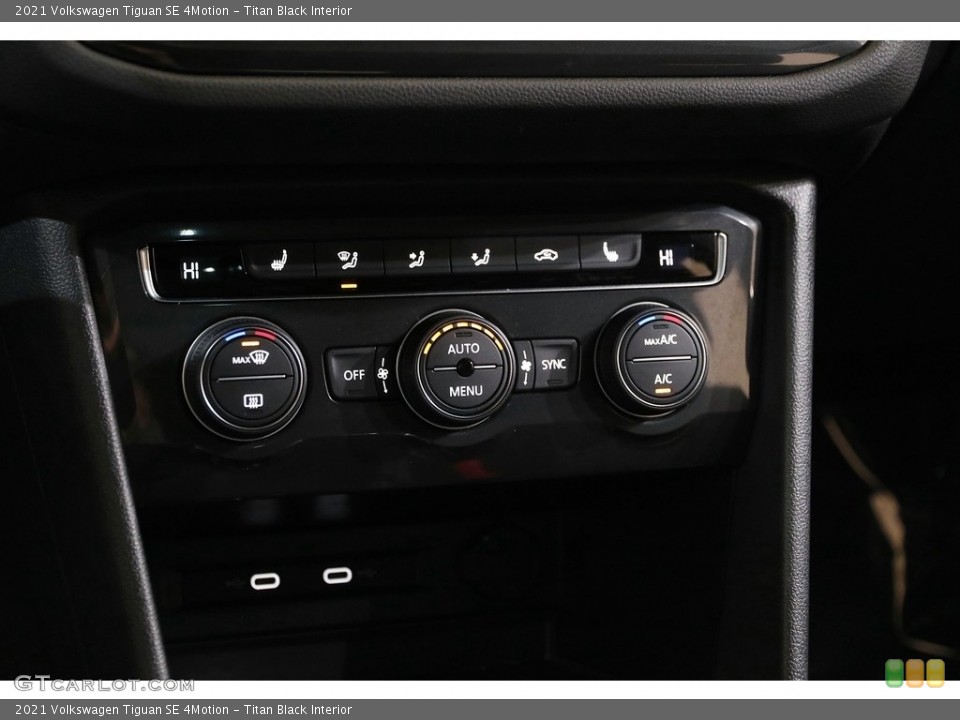 Titan Black Interior Controls for the 2021 Volkswagen Tiguan SE 4Motion #143167365