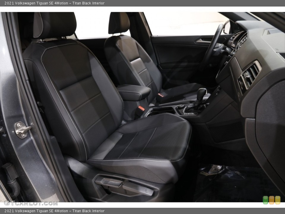 Titan Black Interior Front Seat for the 2021 Volkswagen Tiguan SE 4Motion #143167386