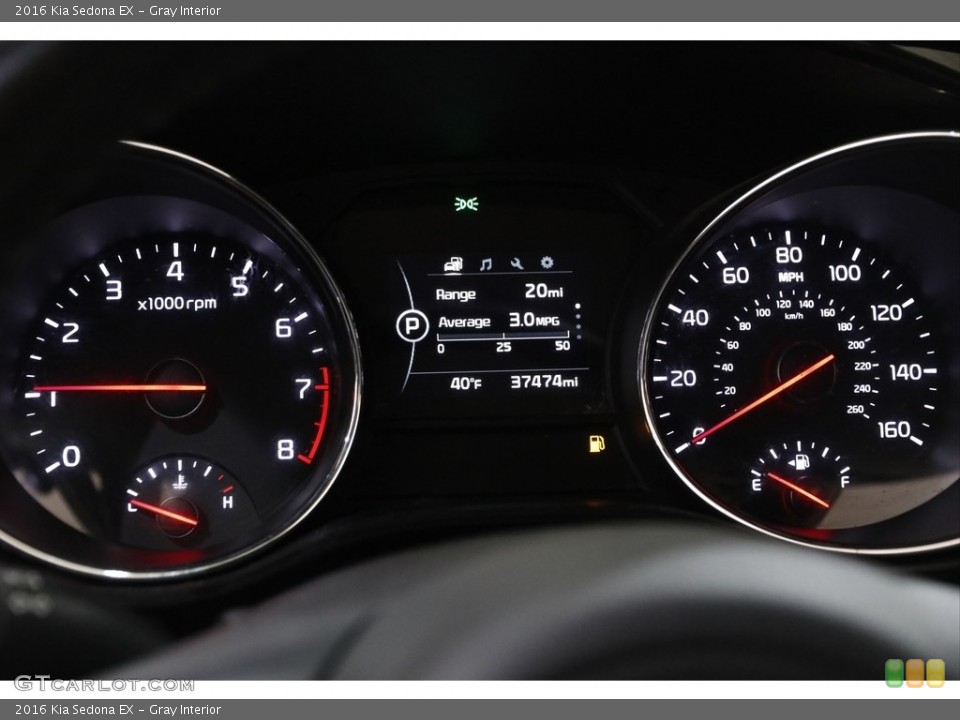Gray Interior Gauges for the 2016 Kia Sedona EX #143167842