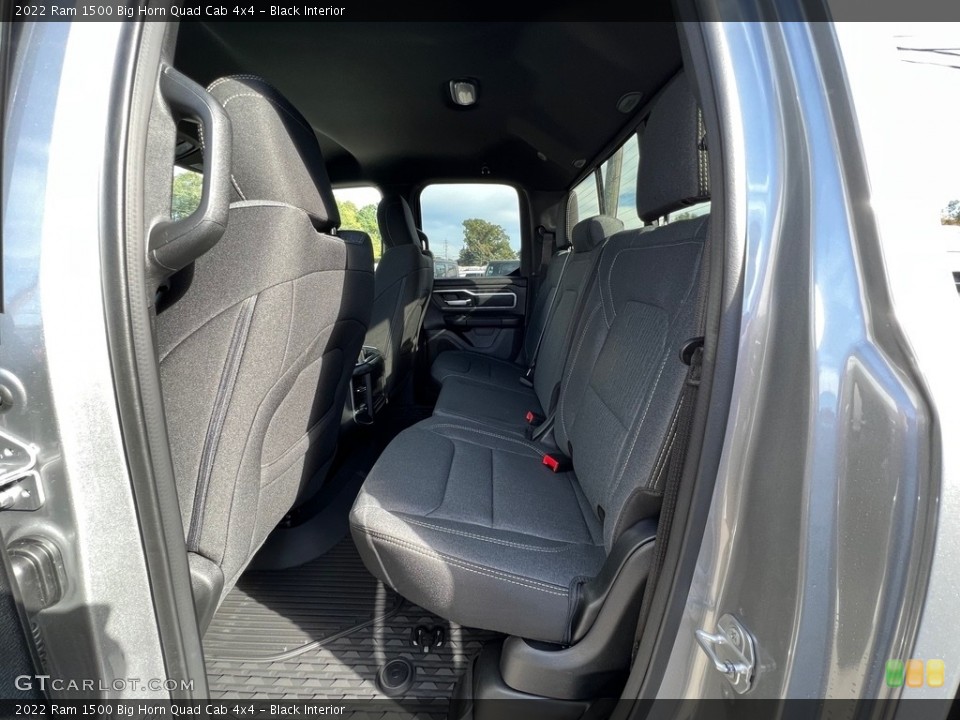 Black Interior Rear Seat for the 2022 Ram 1500 Big Horn Quad Cab 4x4 #143169450