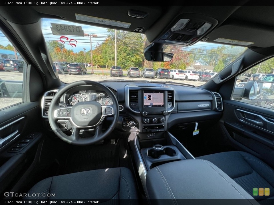 Black Interior Front Seat for the 2022 Ram 1500 Big Horn Quad Cab 4x4 #143169474