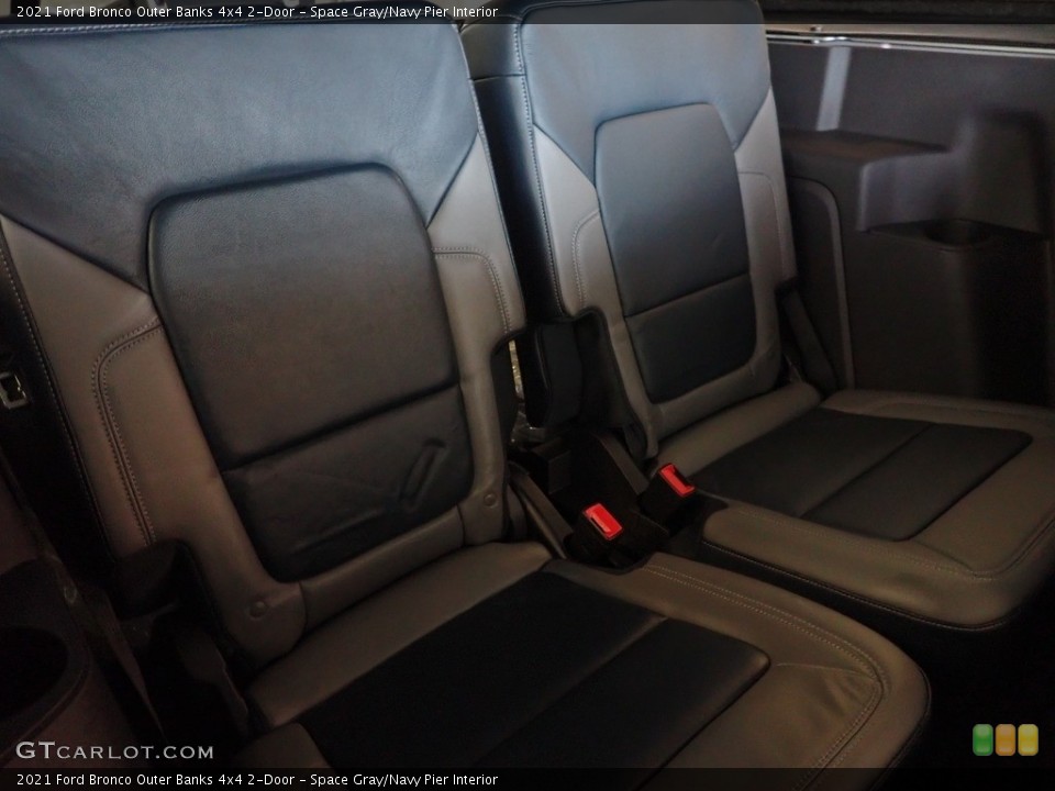 Space Gray/Navy Pier Interior Rear Seat for the 2021 Ford Bronco Outer Banks 4x4 2-Door #143170147