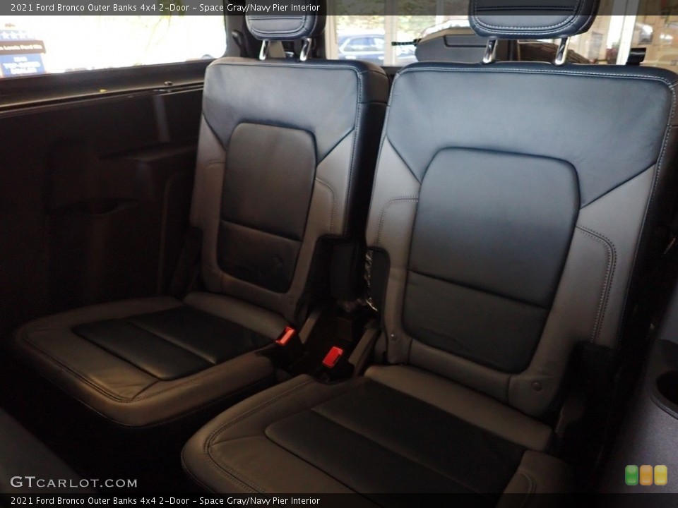 Space Gray/Navy Pier Interior Rear Seat for the 2021 Ford Bronco Outer Banks 4x4 2-Door #143170192