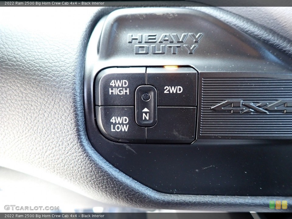 Black Interior Controls for the 2022 Ram 2500 Big Horn Crew Cab 4x4 #143170984