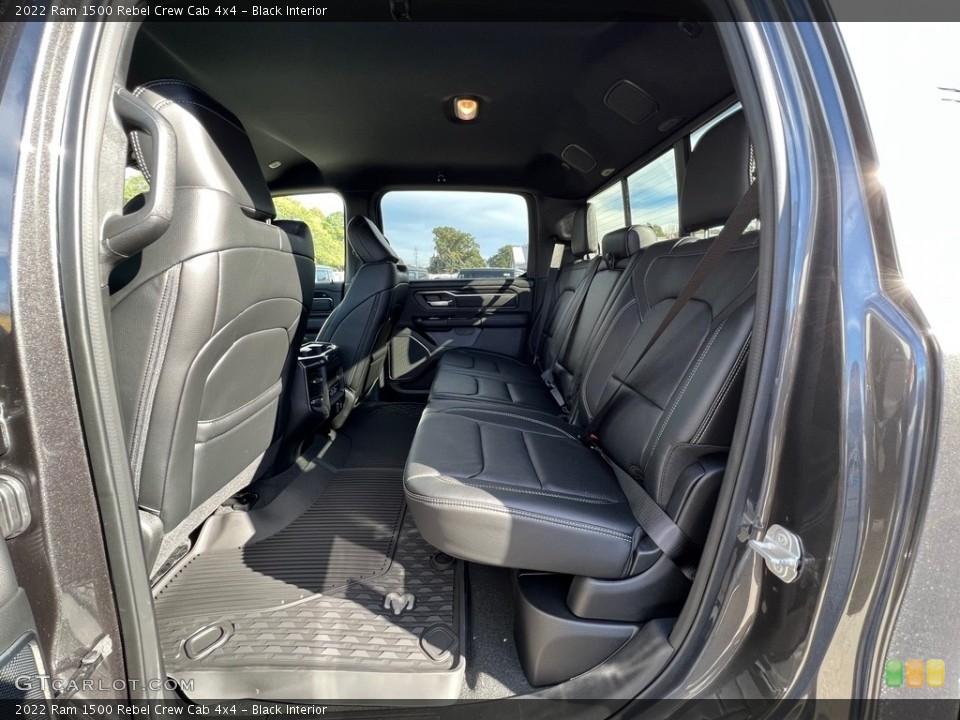 Black Interior Rear Seat for the 2022 Ram 1500 Rebel Crew Cab 4x4 #143171248
