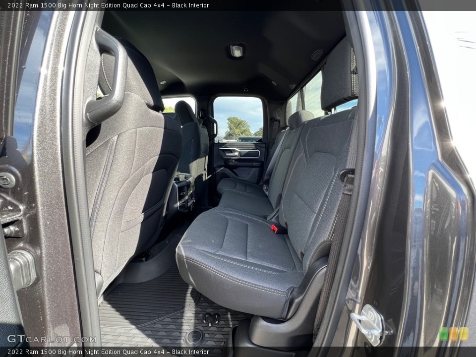 Black Interior Rear Seat for the 2022 Ram 1500 Big Horn Night Edition Quad Cab 4x4 #143171533