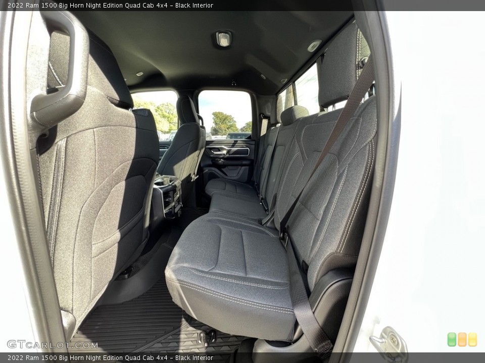 Black Interior Rear Seat for the 2022 Ram 1500 Big Horn Night Edition Quad Cab 4x4 #143172949