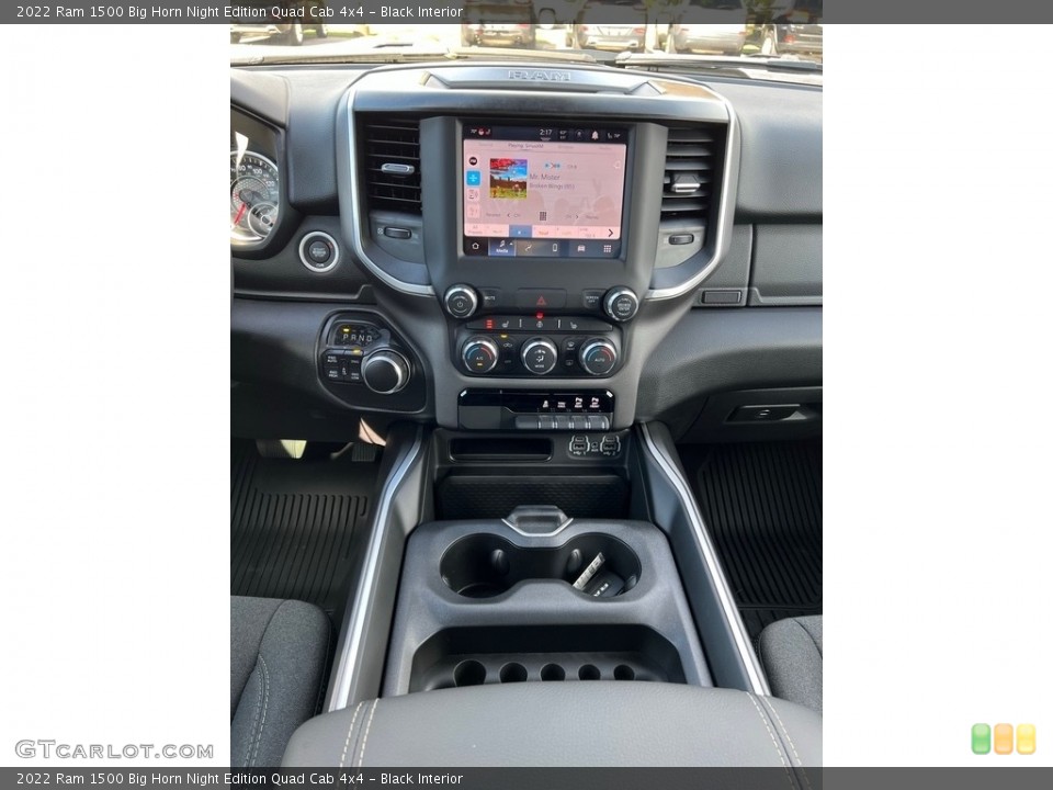 Black Interior Controls for the 2022 Ram 1500 Big Horn Night Edition Quad Cab 4x4 #143173024