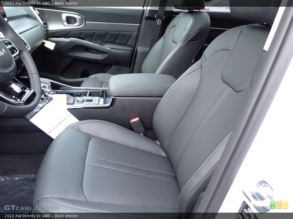 Black Interior Front Seat for the 2022 Kia Sorento SX AWD #143173435