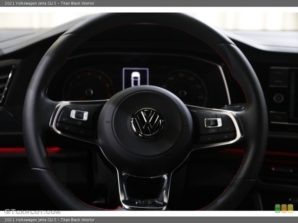 Titan Black Interior Steering Wheel for the 2021 Volkswagen Jetta GLI S #143173453