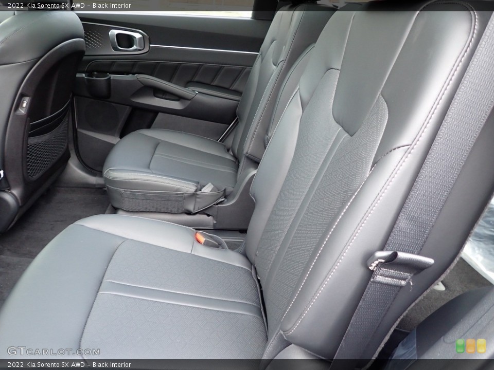 Black Interior Rear Seat for the 2022 Kia Sorento SX AWD #143173456
