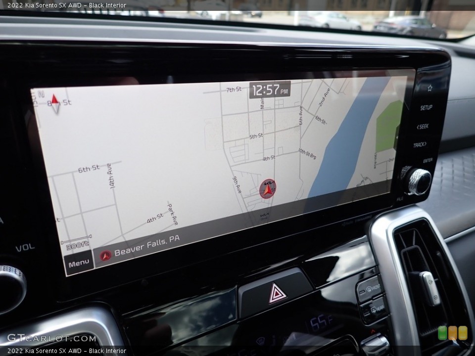 Black Interior Navigation for the 2022 Kia Sorento SX AWD #143173585
