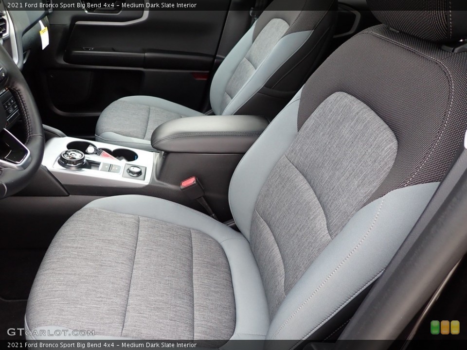 Medium Dark Slate Interior Front Seat for the 2021 Ford Bronco Sport Big Bend 4x4 #143173978