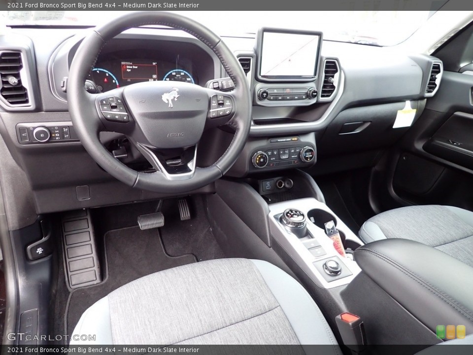 Medium Dark Slate Interior Dashboard for the 2021 Ford Bronco Sport Big Bend 4x4 #143174026