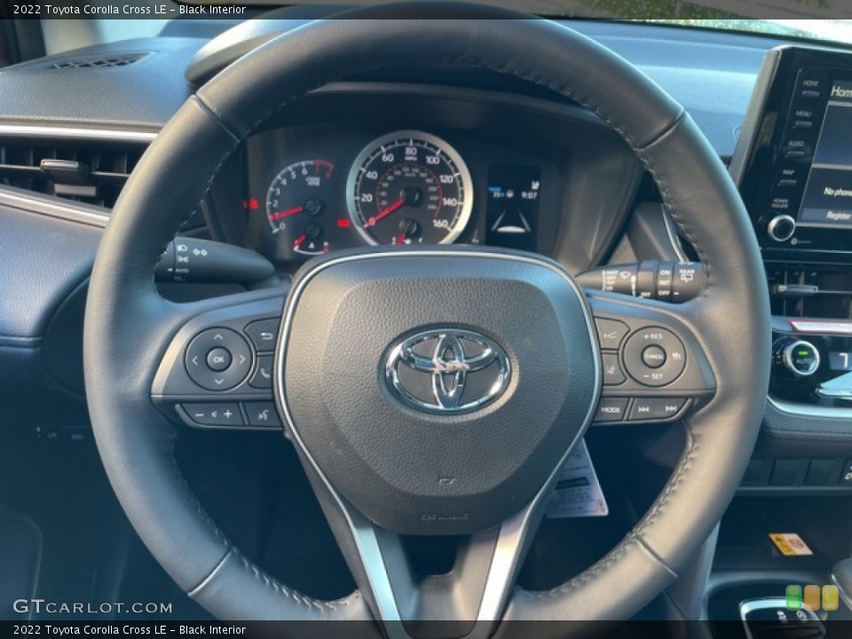 Black Interior Steering Wheel for the 2022 Toyota Corolla Cross LE #143174101