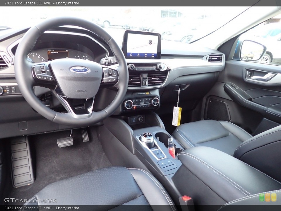 Ebony Interior Photo for the 2021 Ford Escape SEL 4WD #143174497