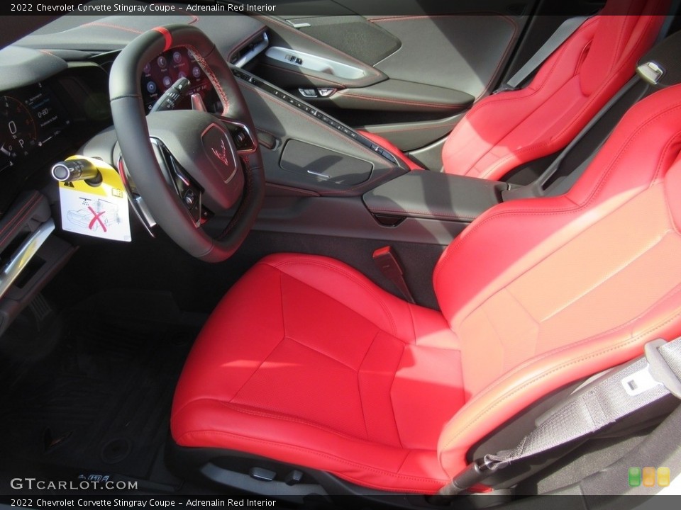 Adrenalin Red Interior Front Seat for the 2022 Chevrolet Corvette Stingray Coupe #143176508