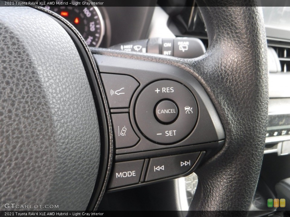 Light Gray Interior Steering Wheel for the 2021 Toyota RAV4 XLE AWD Hybrid #143177617