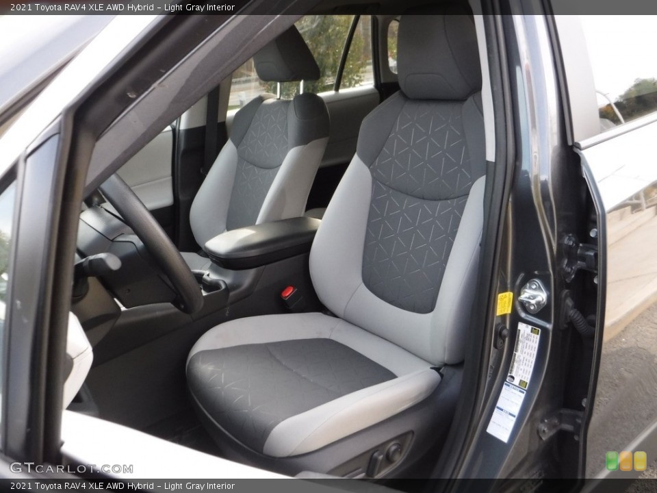 Light Gray Interior Front Seat for the 2021 Toyota RAV4 XLE AWD Hybrid #143177881