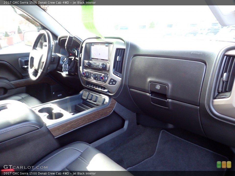 Jet Black Interior Dashboard for the 2017 GMC Sierra 1500 Denali Crew Cab 4WD #143180029