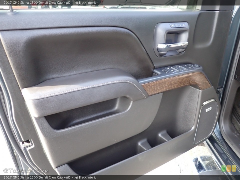 Jet Black Interior Door Panel for the 2017 GMC Sierra 1500 Denali Crew Cab 4WD #143180257