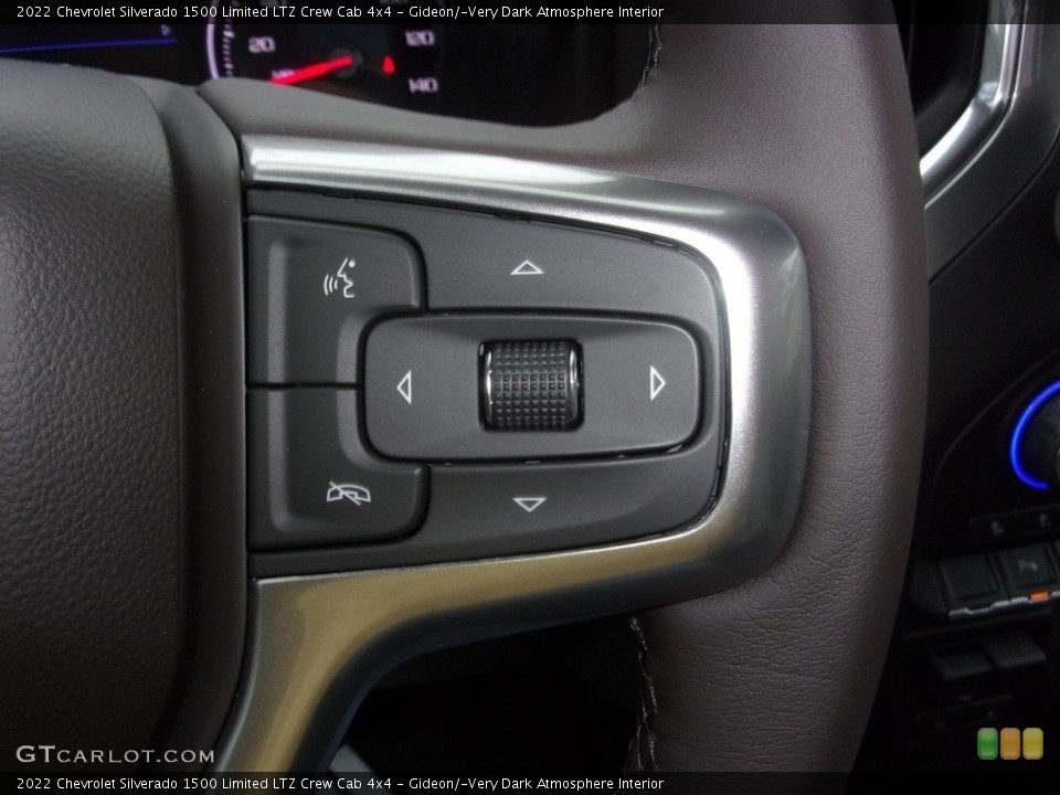 Gideon/­Very Dark Atmosphere Interior Steering Wheel for the 2022 Chevrolet Silverado 1500 Limited LTZ Crew Cab 4x4 #143181946