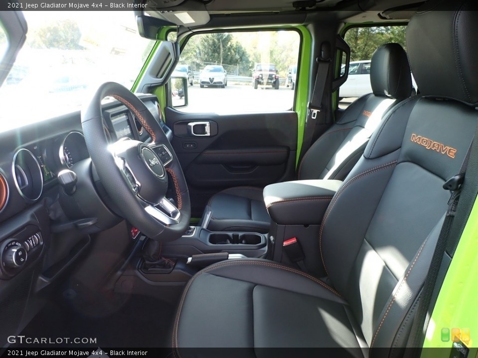 Black Interior Front Seat for the 2021 Jeep Gladiator Mojave 4x4 #143182798