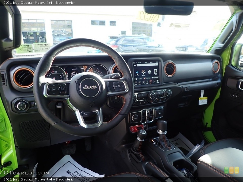 Black Interior Dashboard for the 2021 Jeep Gladiator Mojave 4x4 #143182837