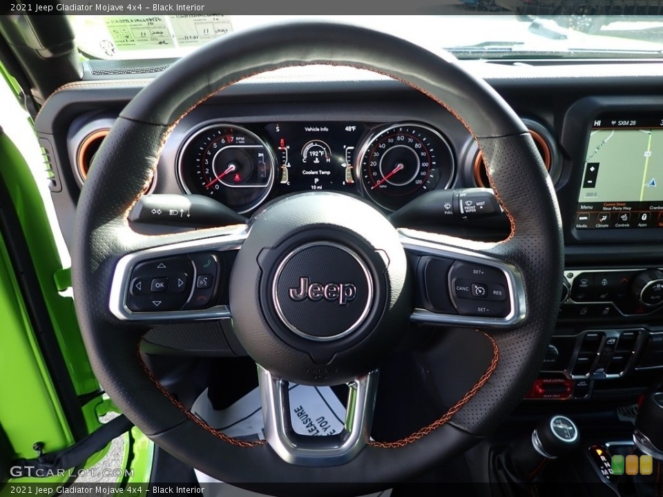 Black Interior Steering Wheel for the 2021 Jeep Gladiator Mojave 4x4 #143182888