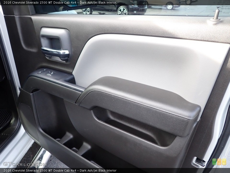 Dark Ash/Jet Black Interior Door Panel for the 2016 Chevrolet Silverado 1500 WT Double Cab 4x4 #143186597