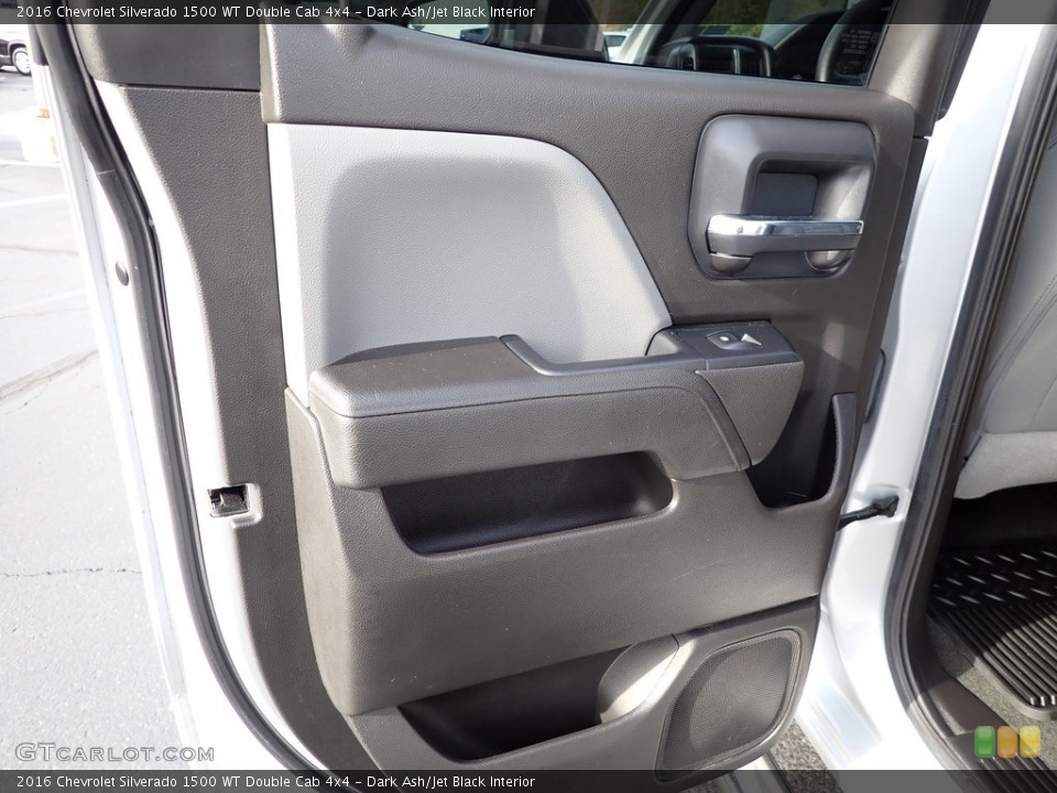Dark Ash/Jet Black Interior Door Panel for the 2016 Chevrolet Silverado 1500 WT Double Cab 4x4 #143186663