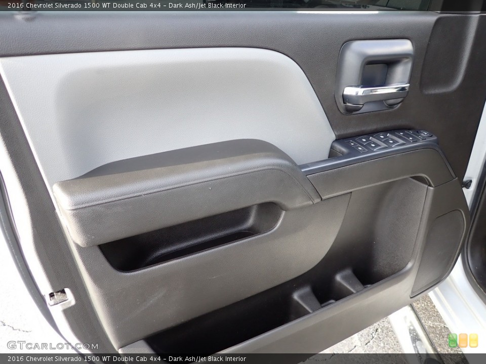 Dark Ash/Jet Black Interior Door Panel for the 2016 Chevrolet Silverado 1500 WT Double Cab 4x4 #143186675