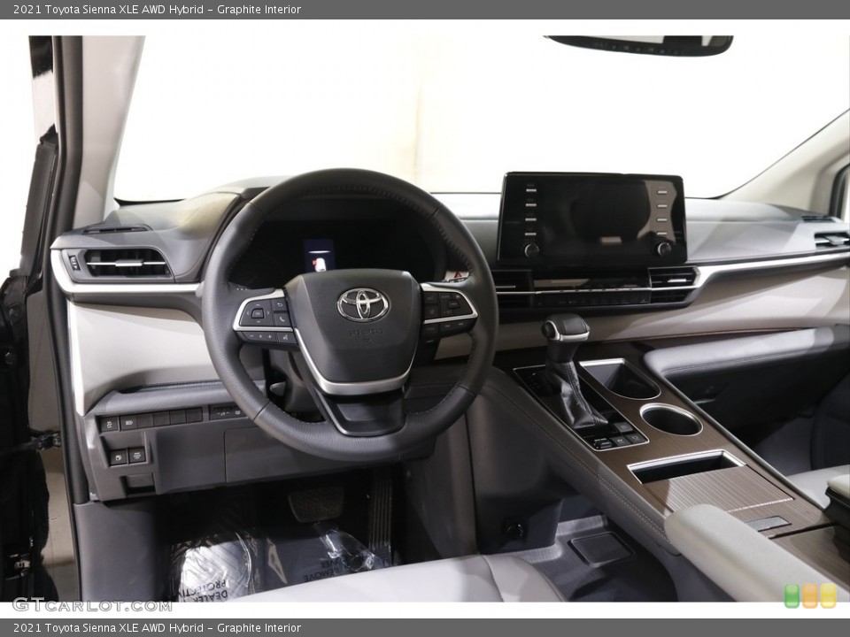Graphite Interior Dashboard for the 2021 Toyota Sienna XLE AWD Hybrid #143187449