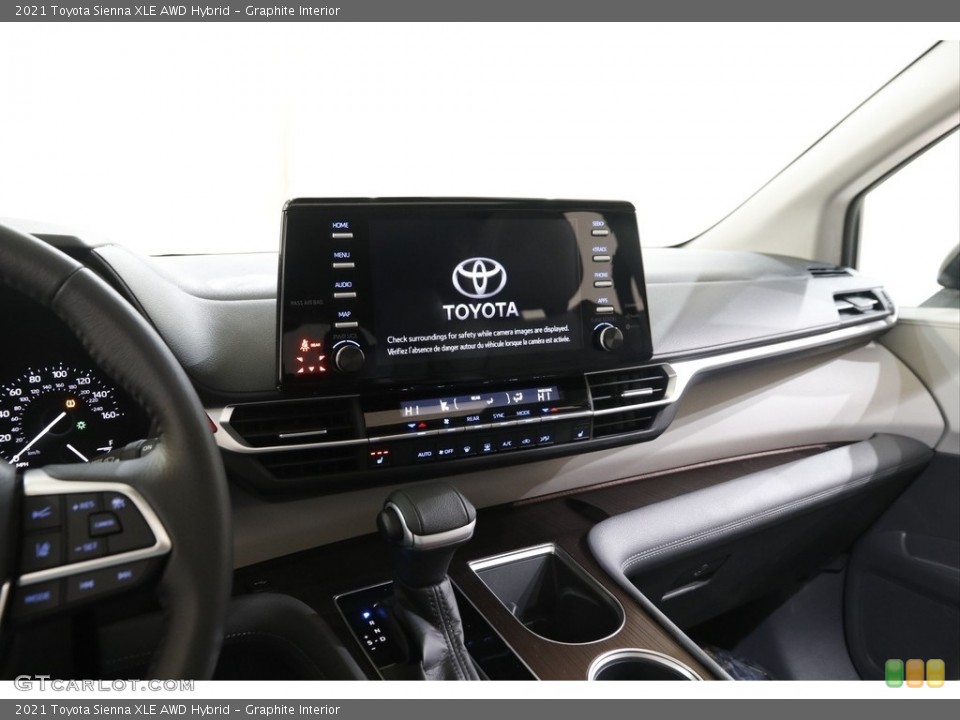 Graphite Interior Controls for the 2021 Toyota Sienna XLE AWD Hybrid #143187467