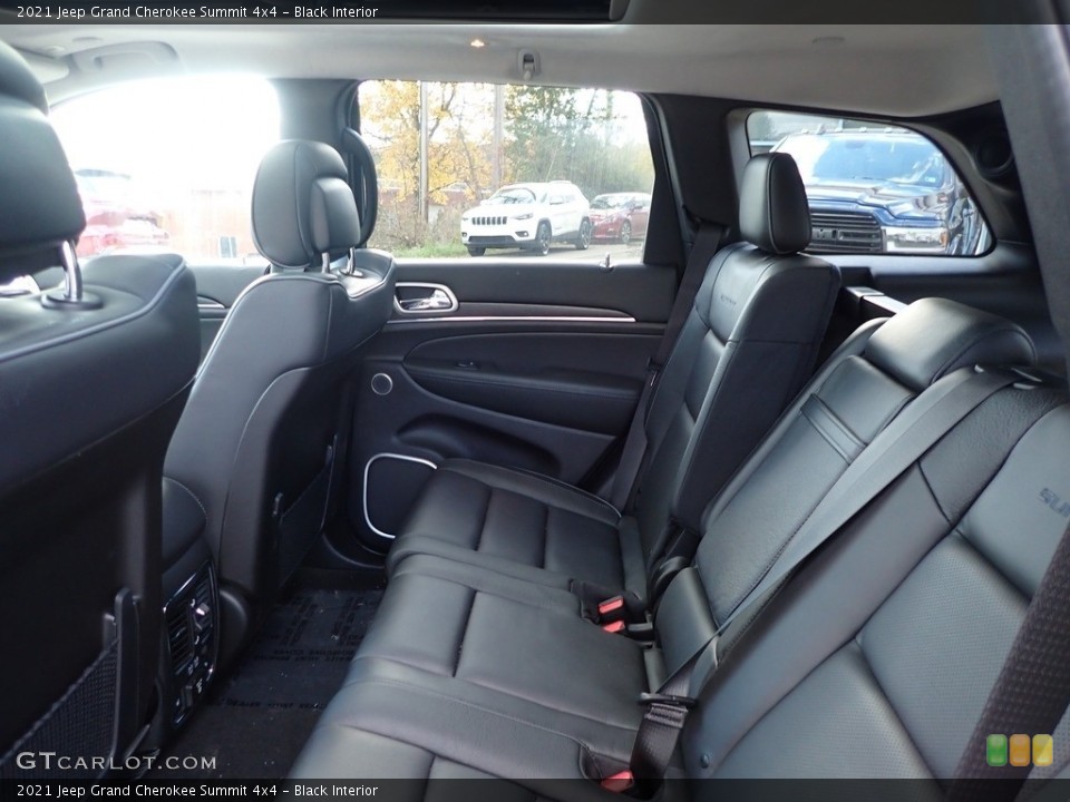 Black Interior Rear Seat for the 2021 Jeep Grand Cherokee Summit 4x4 #143189227