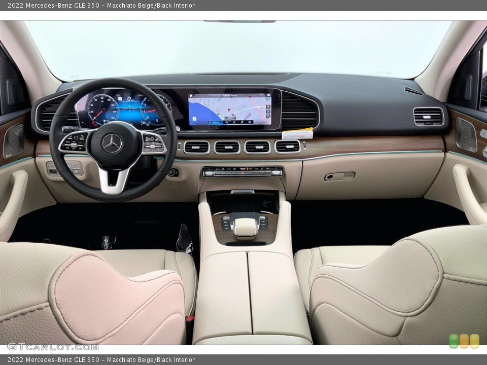 Macchiato Beige/Black Interior Dashboard for the 2022 Mercedes-Benz GLE 350 #143189308