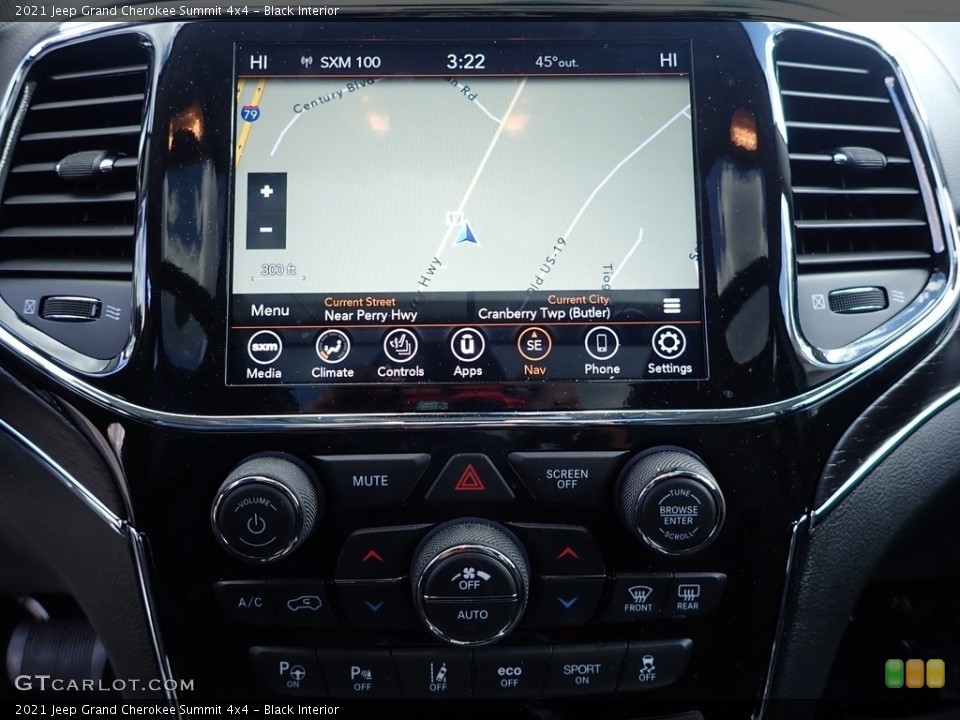 Black Interior Navigation for the 2021 Jeep Grand Cherokee Summit 4x4 #143189331