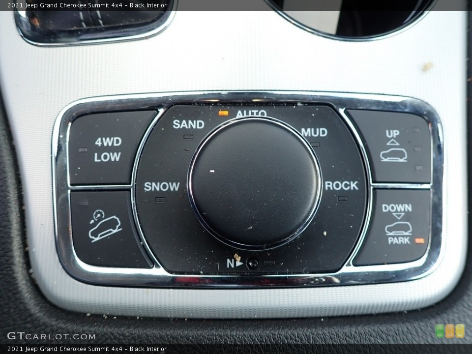 Black Interior Controls for the 2021 Jeep Grand Cherokee Summit 4x4 #143189400
