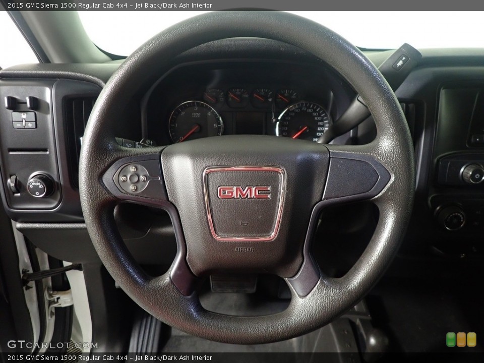 Jet Black/Dark Ash Interior Steering Wheel for the 2015 GMC Sierra 1500 Regular Cab 4x4 #143189880