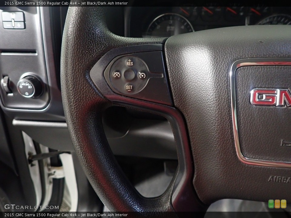 Jet Black/Dark Ash Interior Steering Wheel for the 2015 GMC Sierra 1500 Regular Cab 4x4 #143189919