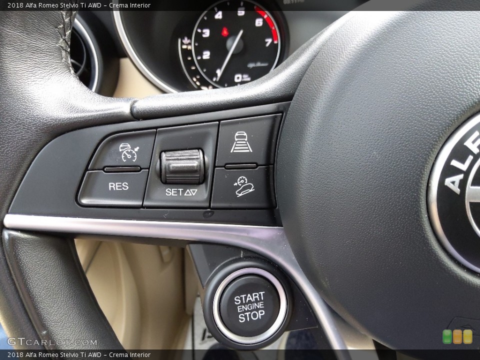 Crema Interior Steering Wheel for the 2018 Alfa Romeo Stelvio Ti AWD #143190087