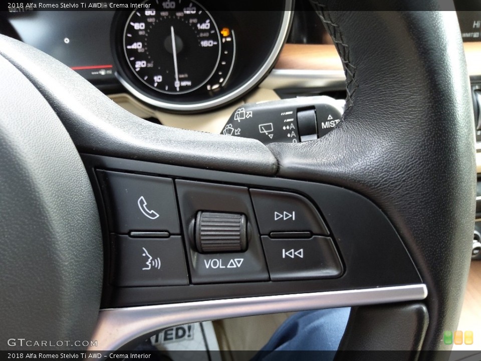 Crema Interior Steering Wheel for the 2018 Alfa Romeo Stelvio Ti AWD #143190111