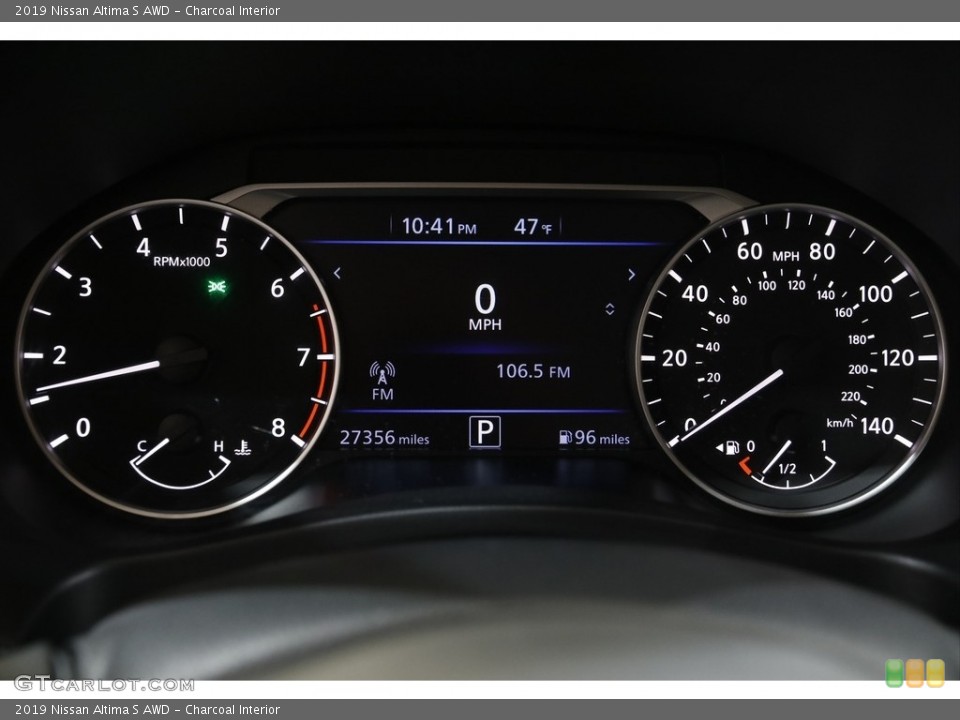 Charcoal Interior Gauges for the 2019 Nissan Altima S AWD #143191803