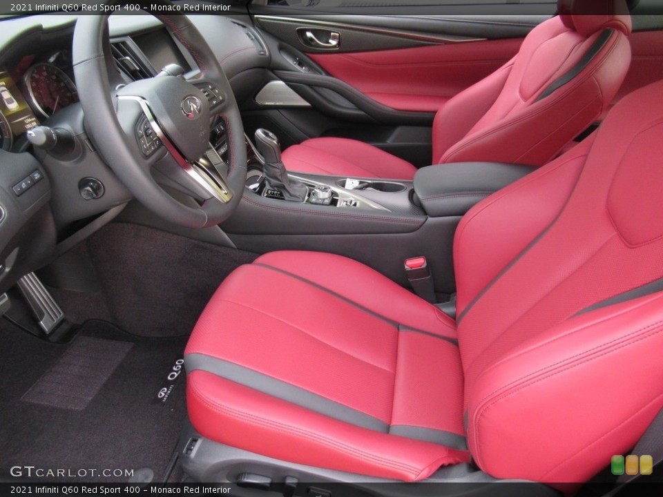 Monaco Red Interior Photo for the 2021 Infiniti Q60 Red Sport 400 #143193159