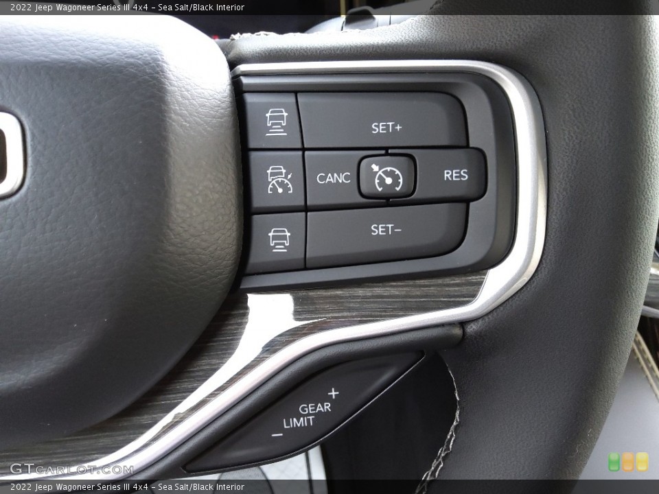 Sea Salt/Black Interior Steering Wheel for the 2022 Jeep Wagoneer Series III 4x4 #143193429